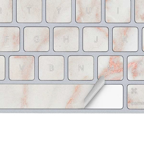 Rose Gold Marble Magic Keyboard Skin